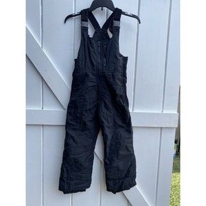 Vintage OSSI Skiwear Ski Bibs Jumpsuit Snowsuit Size 8 Black